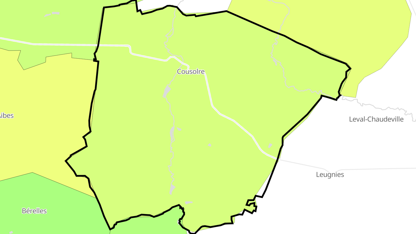 Carte des prix de l'immobilier Cousolre