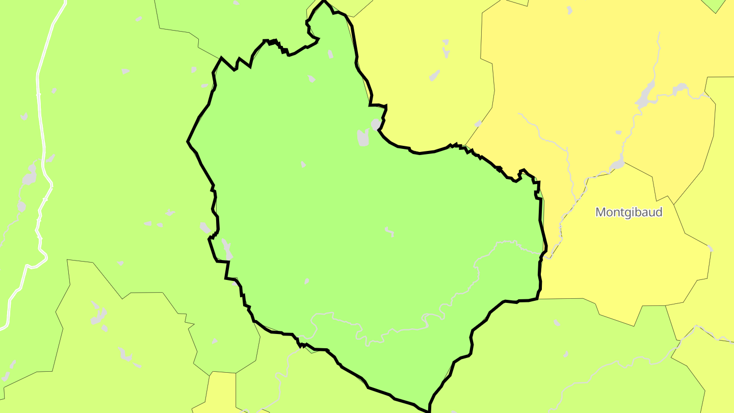 Carte des prix de l'immobilier Coussac-Bonneval