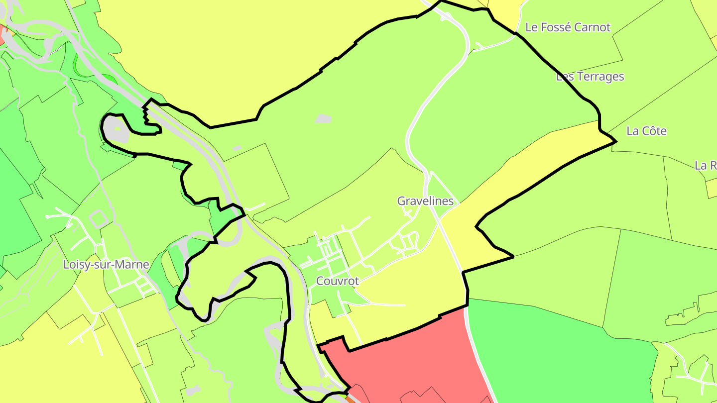 Carte des prix de l'immobilier Couvrot