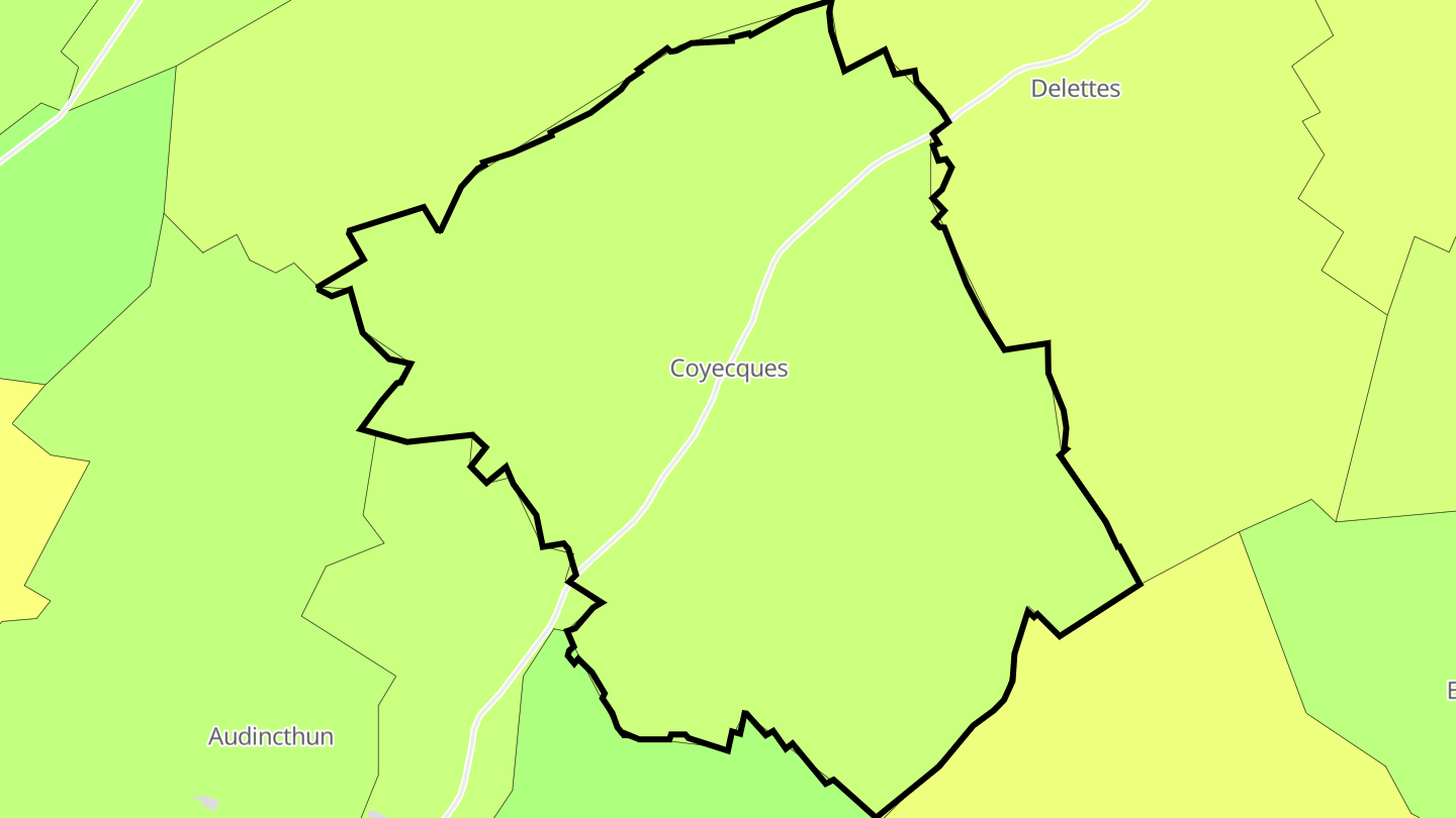 Carte des prix de l'immobilier Coyecques