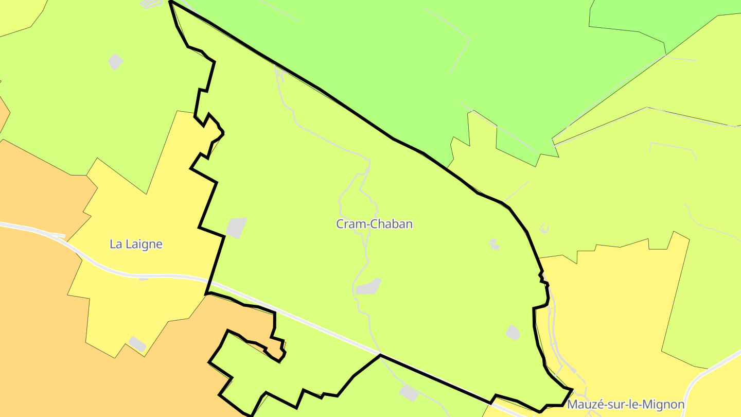Carte des prix de l'immobilier Cram-Chaban
