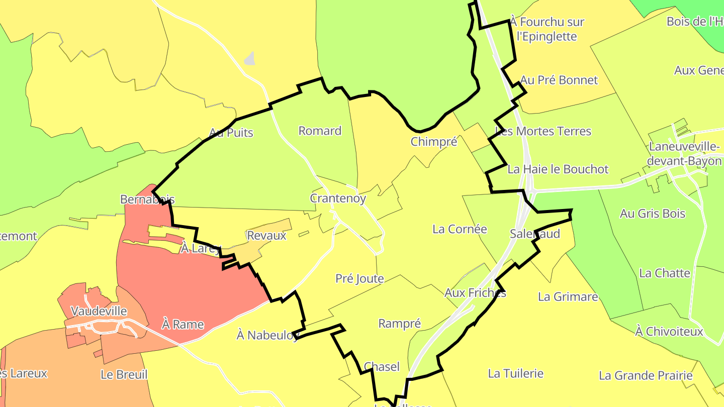 Carte des prix de l'immobilier Crantenoy