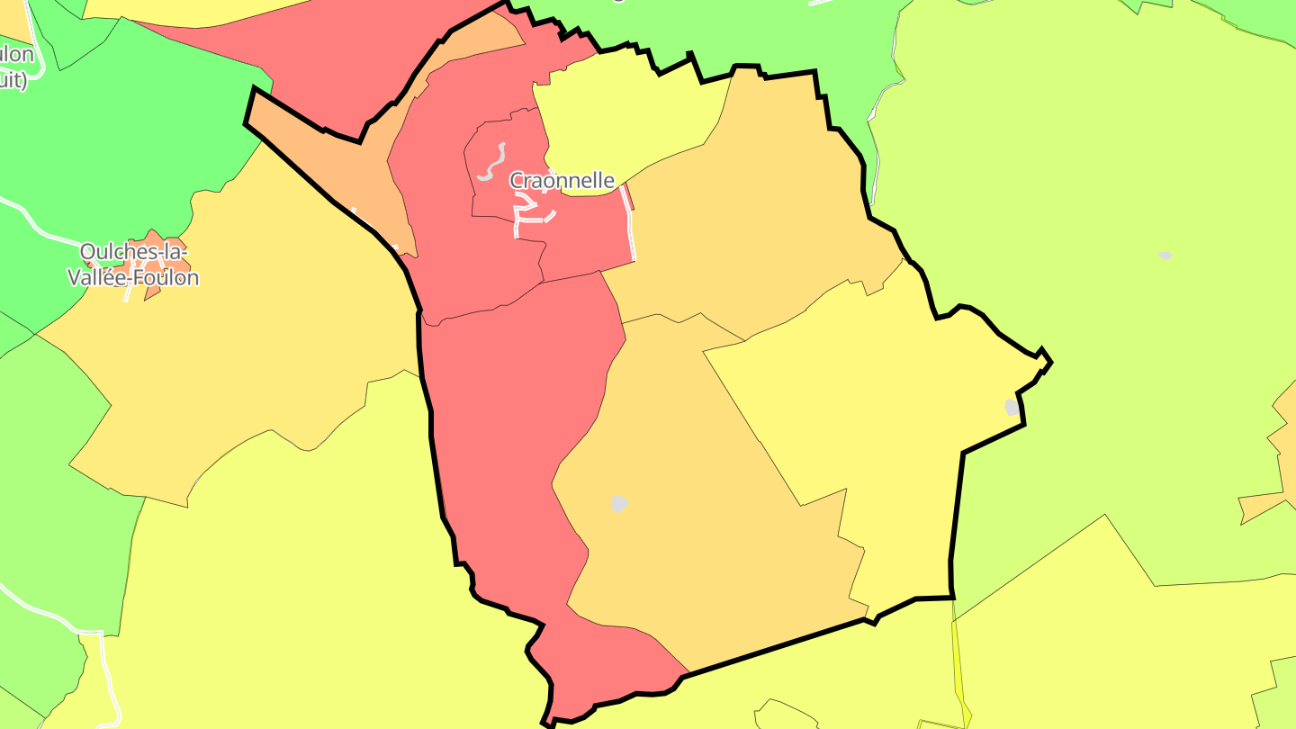 Carte des prix de l'immobilier Craonnelle