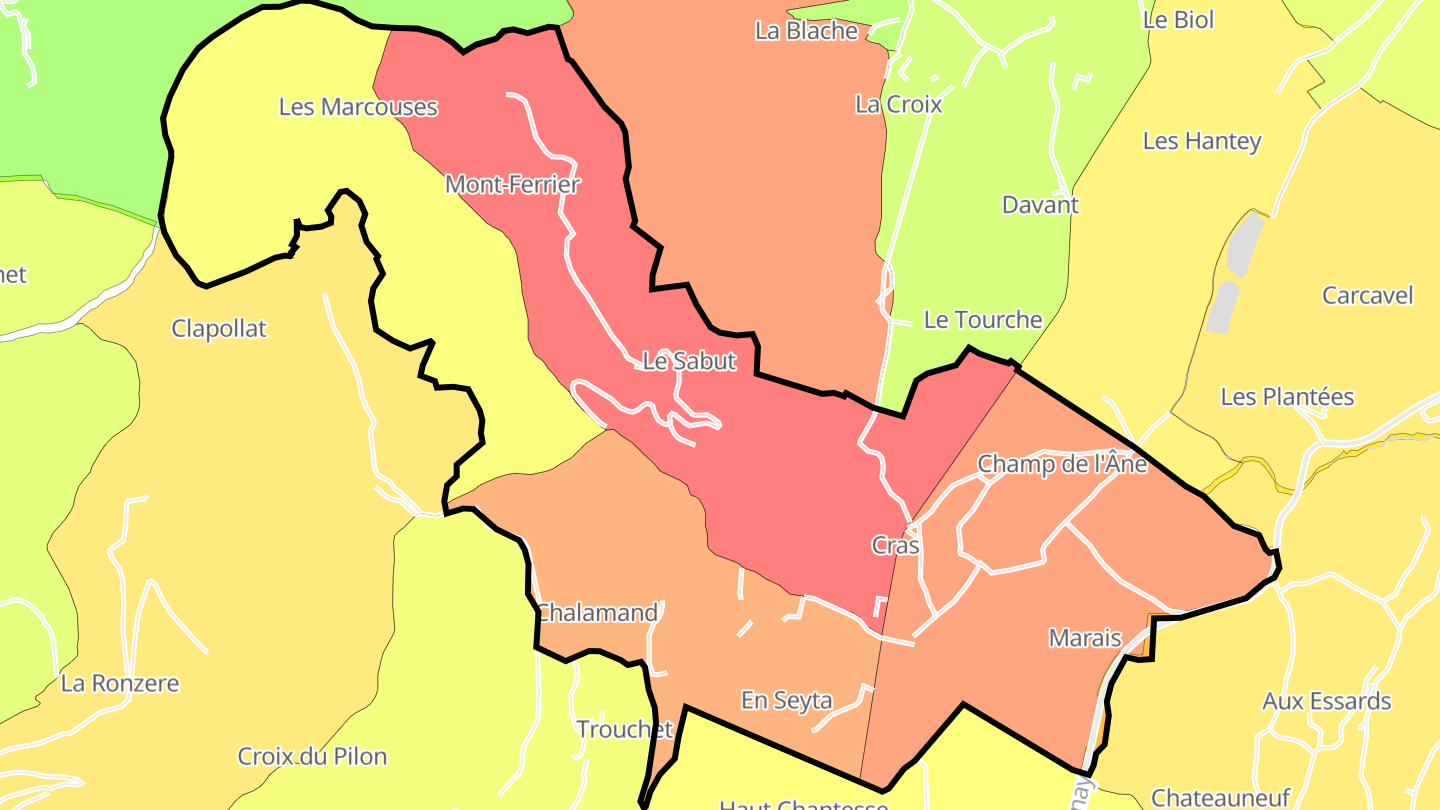 Carte des prix de l'immobilier Cras