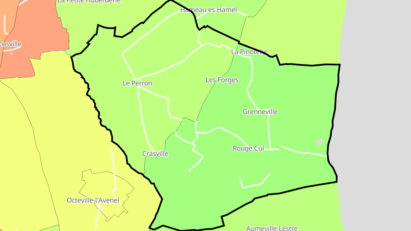 Carte des prix de l'immobilier Crasville