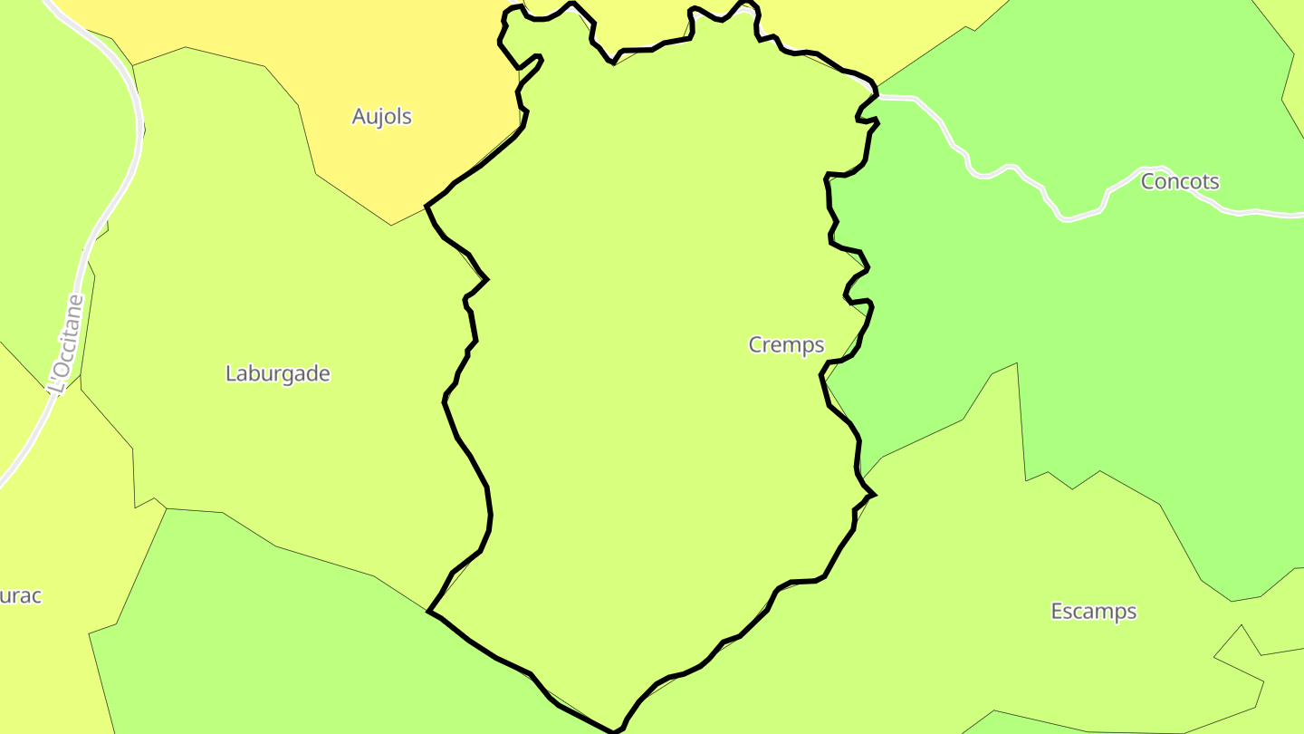 Carte des prix de l'immobilier Cremps