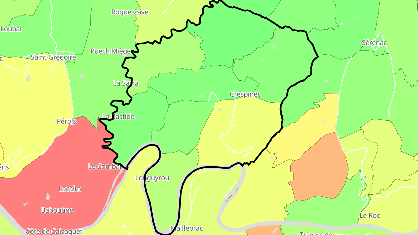 Carte des prix de l'immobilier Crespinet