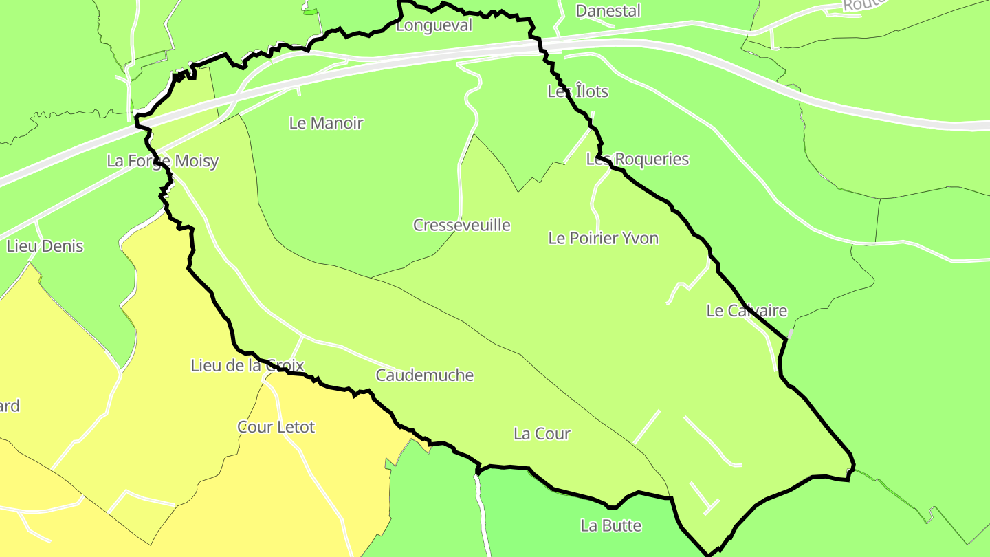 Carte des prix de l'immobilier Cresseveuille