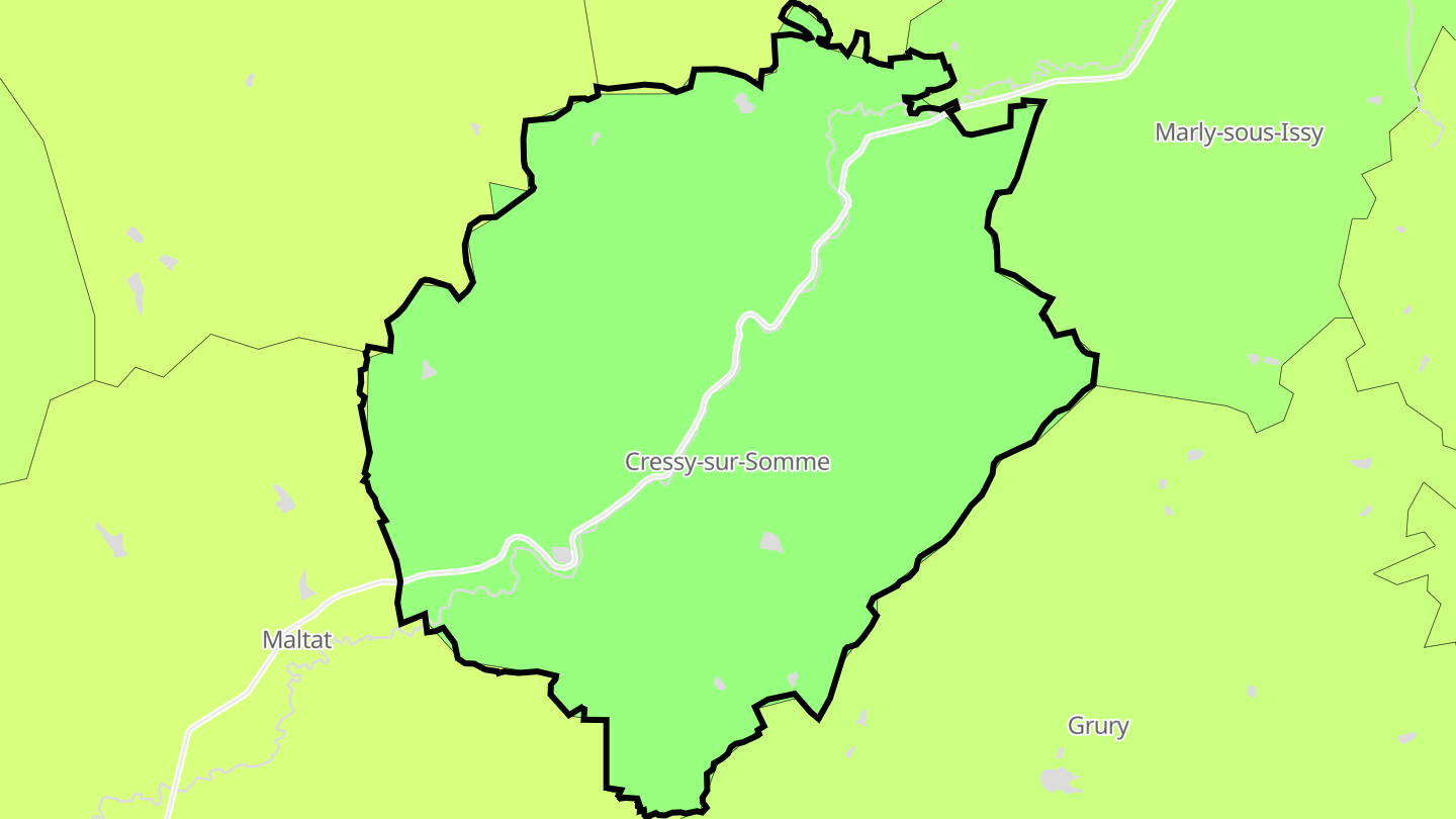 Carte des prix de l'immobilier Cressy-sur-Somme