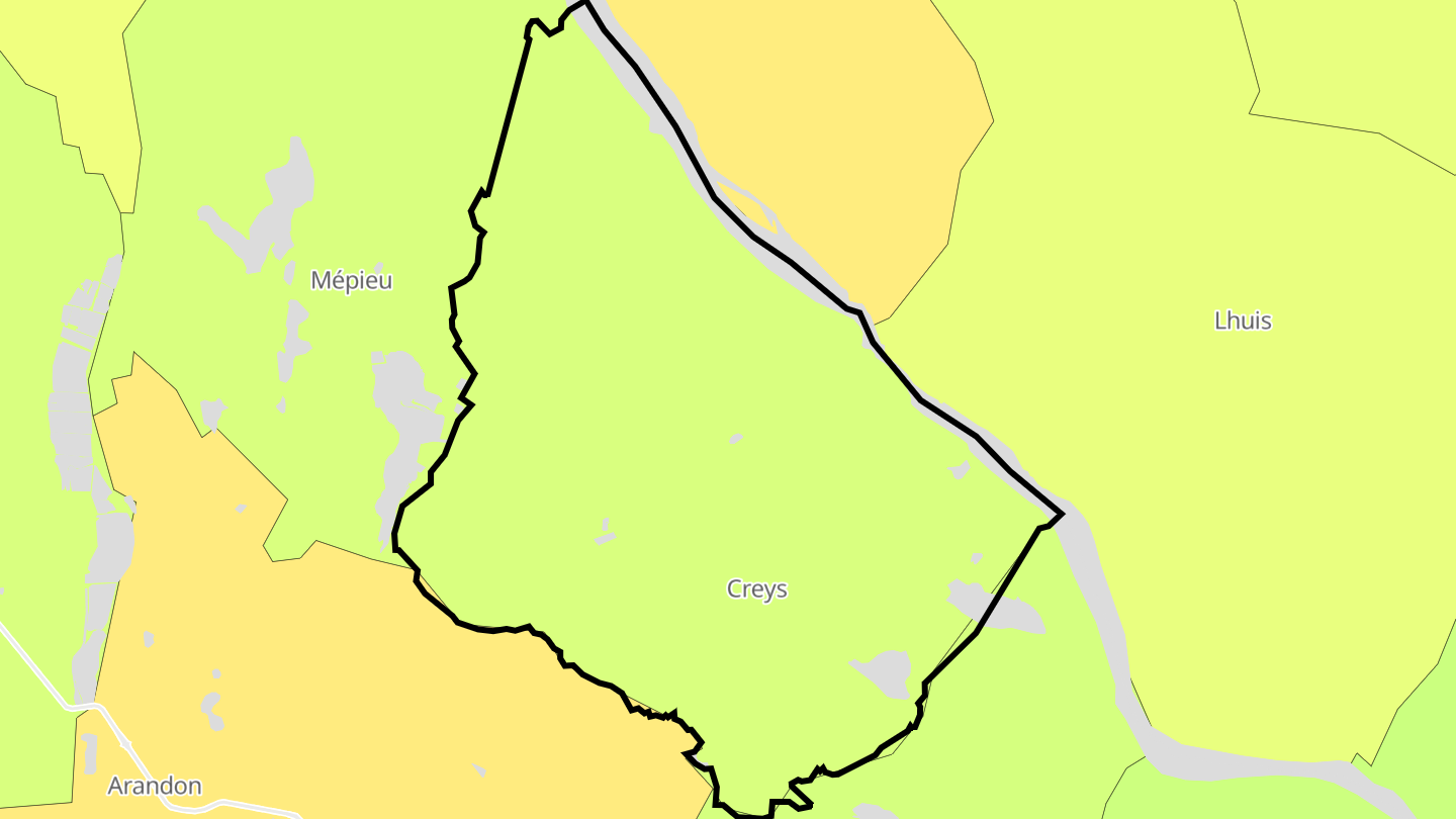 Carte des prix de l'immobilier Creys