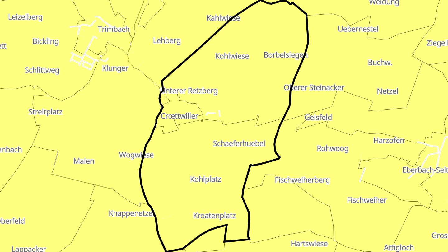 Carte des prix de l'immobilier Crœttwiller
