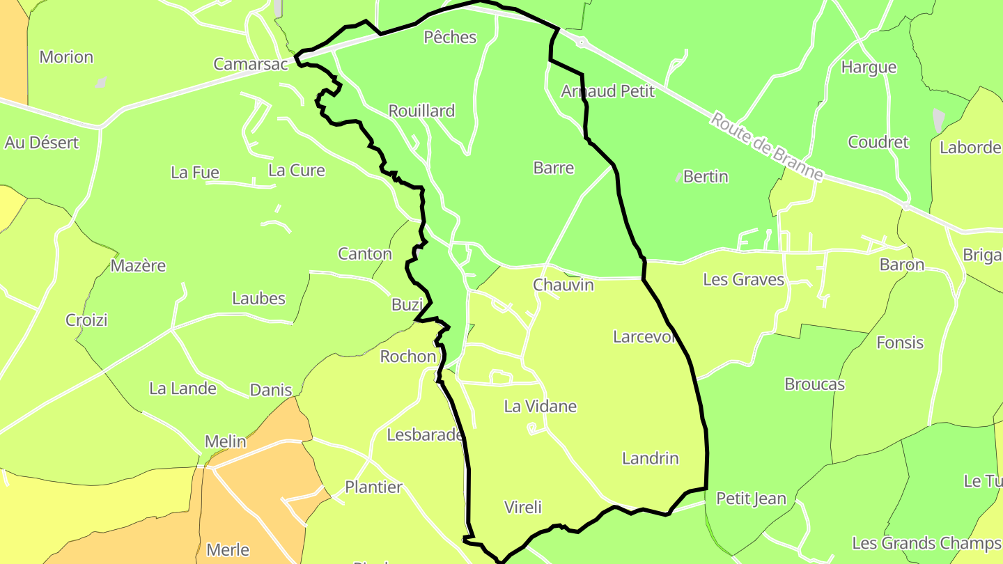 Carte des prix de l'immobilier Croignon