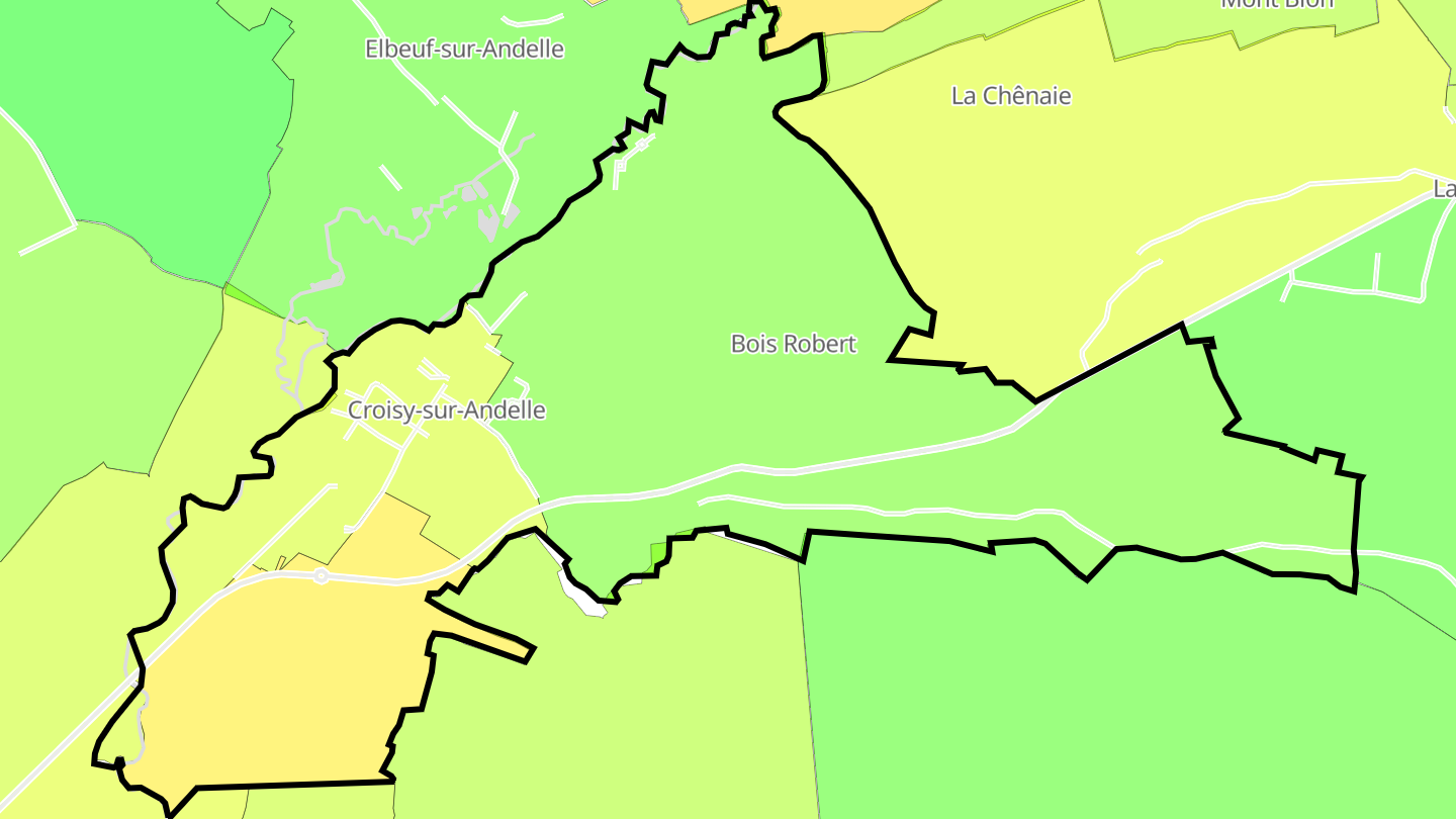 Carte des prix de l'immobilier Croisy-sur-Andelle