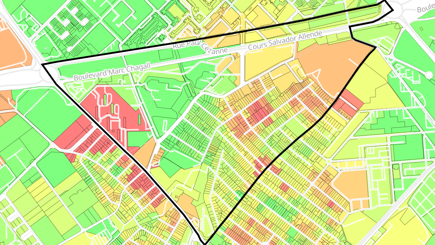 Carte des prix de l'immobilier Croix Rouge