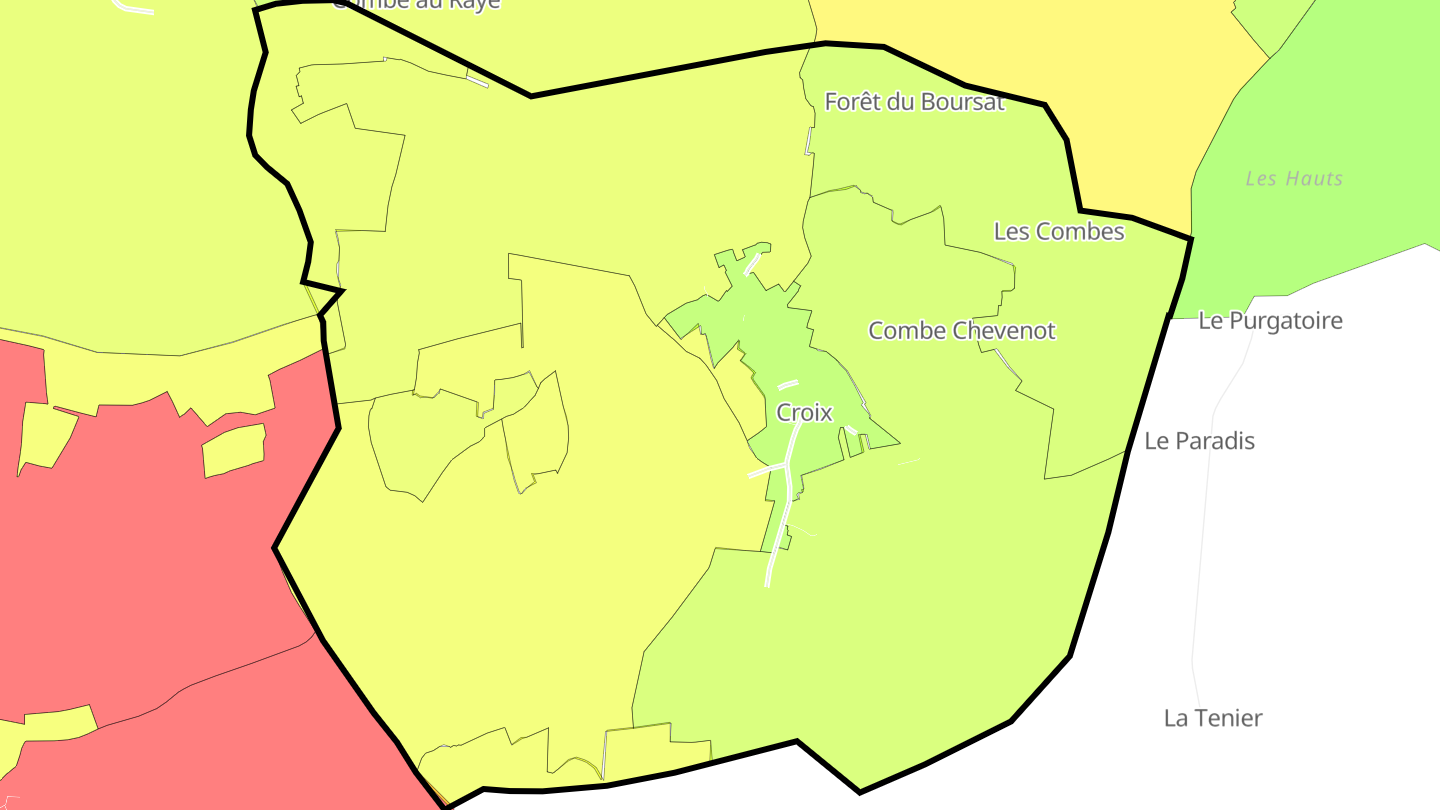 Carte des prix de l'immobilier Croix