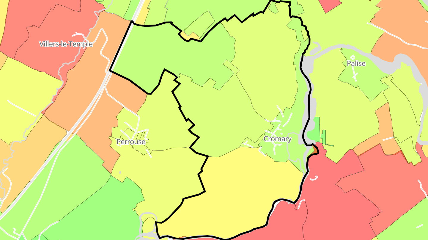 Carte des prix de l'immobilier Cromary