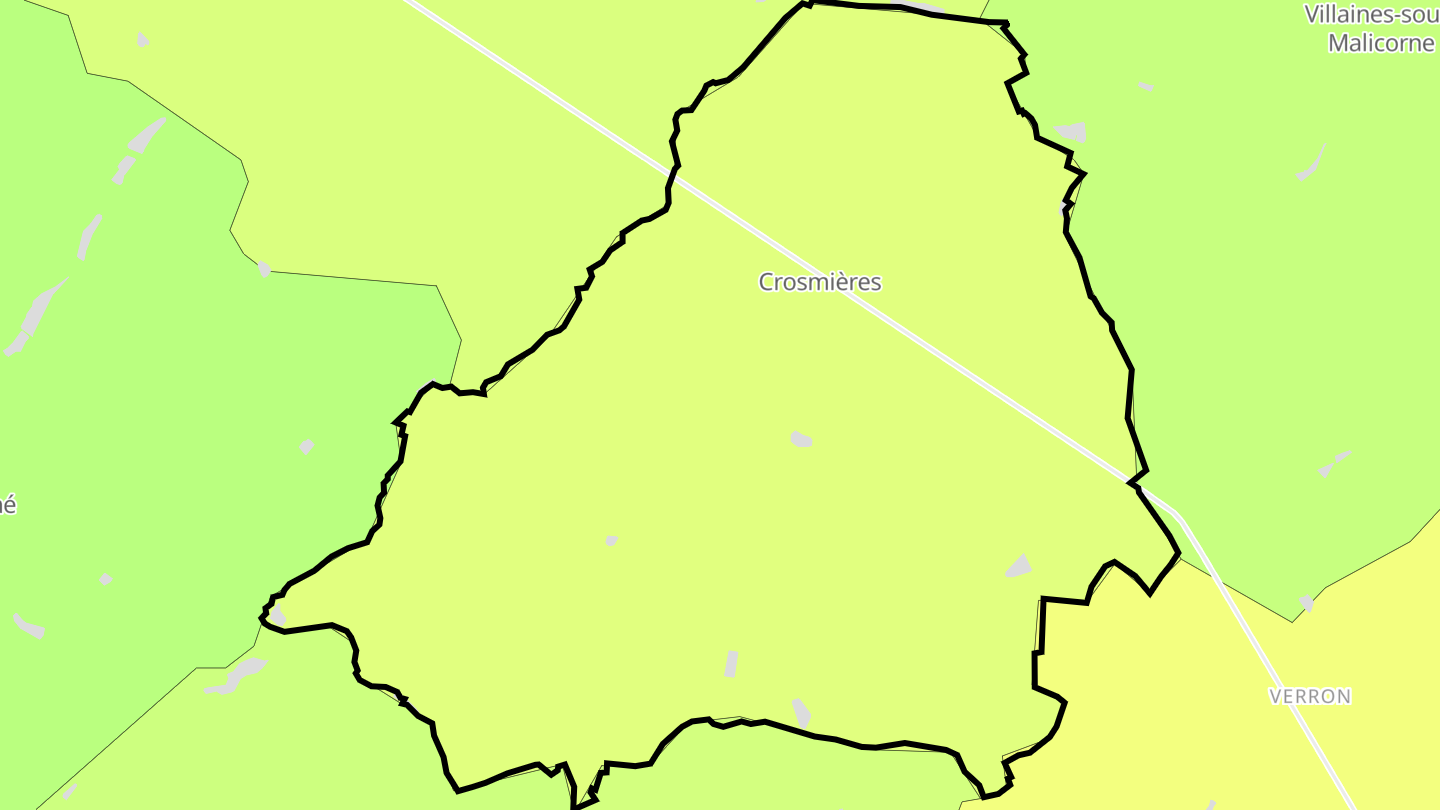 Carte des prix de l'immobilier Crosmières