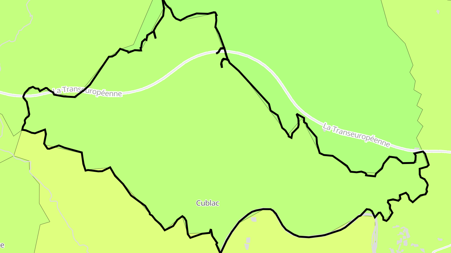 Carte des prix de l'immobilier Cublac