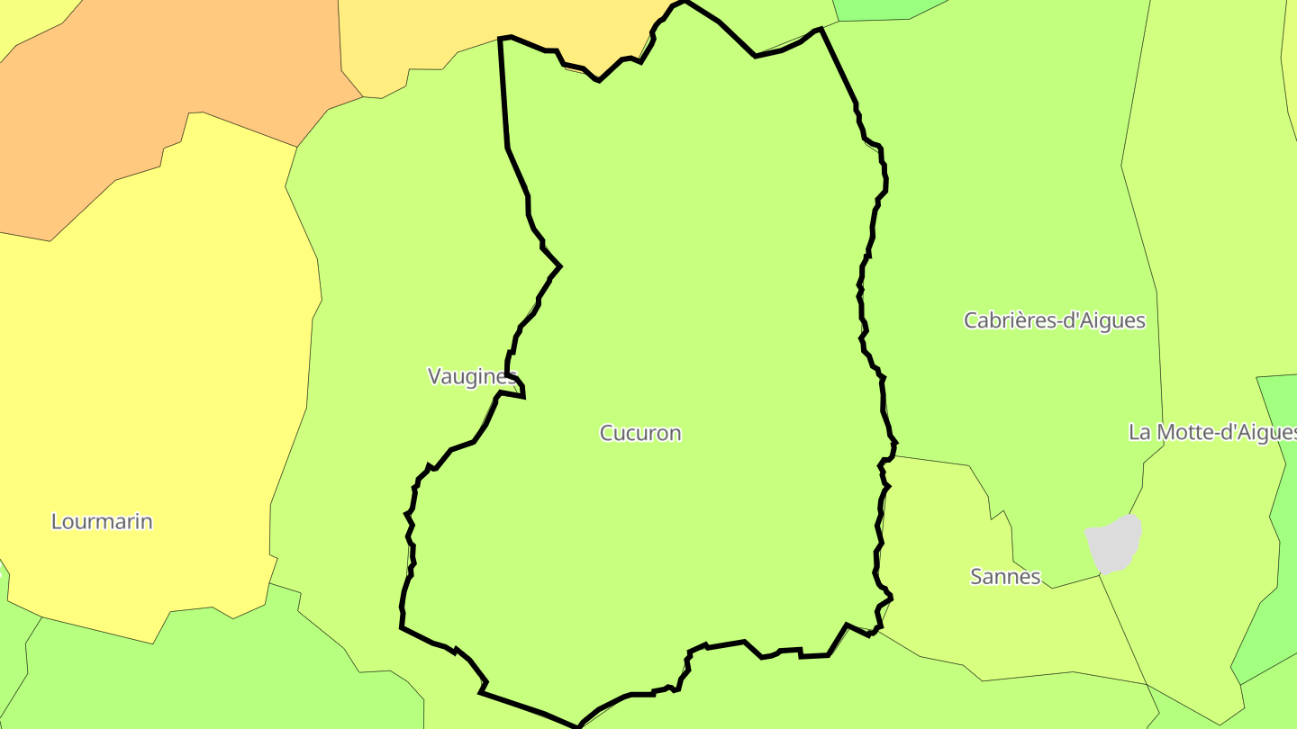 Carte des prix de l'immobilier Cucuron