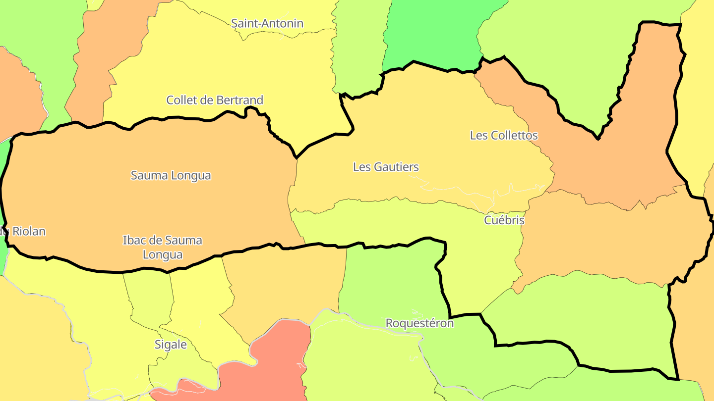 Carte des prix de l'immobilier Cuébris