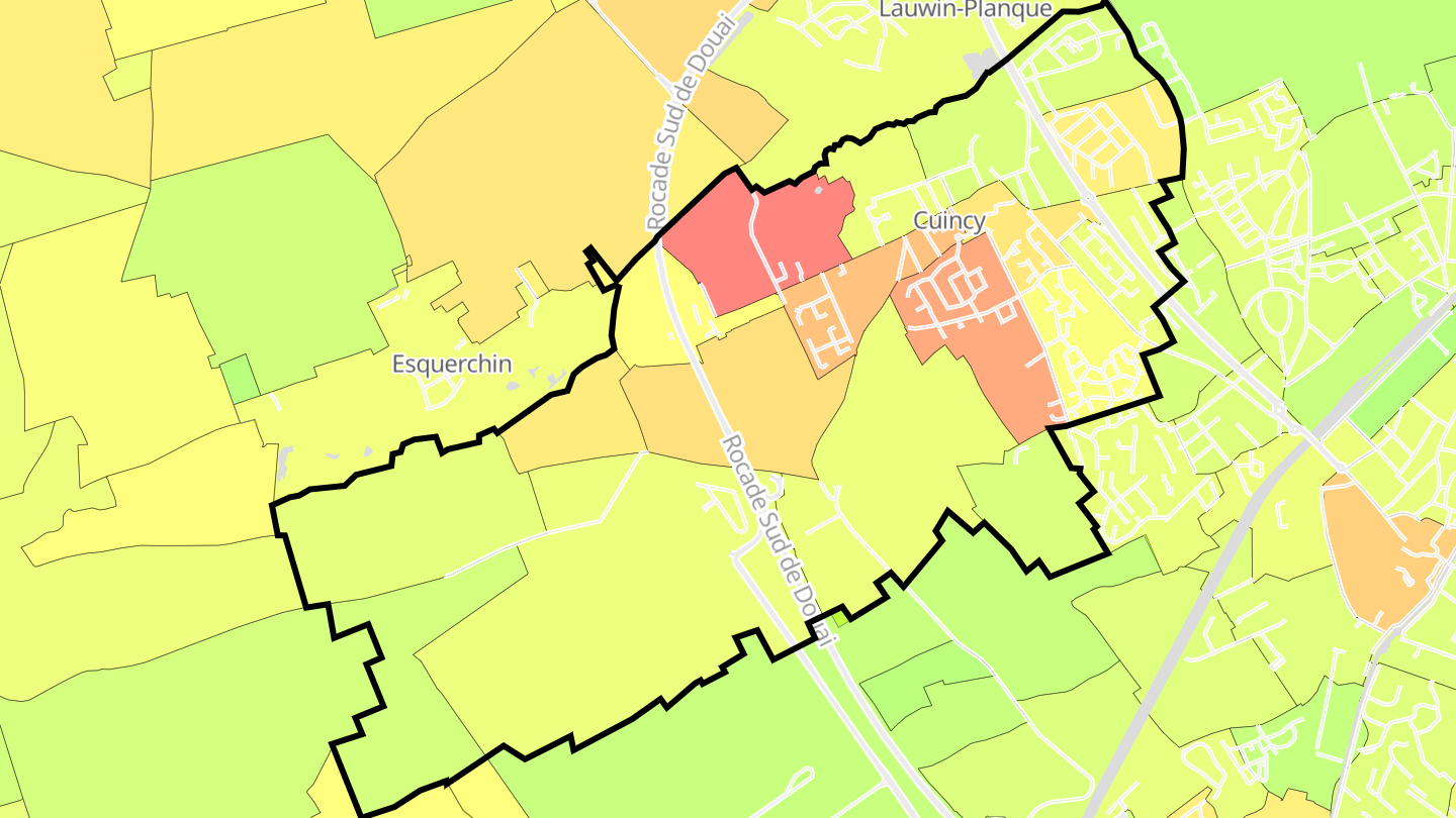 Carte des prix de l'immobilier Cuincy
