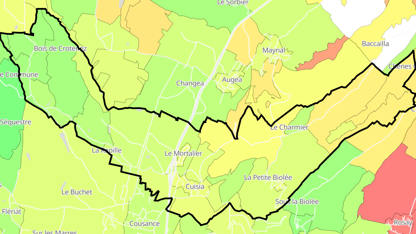 Carte des prix de l'immobilier Cuisia