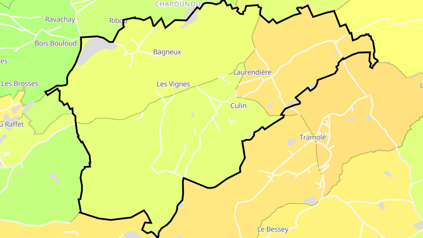 Carte des prix de l'immobilier Culin