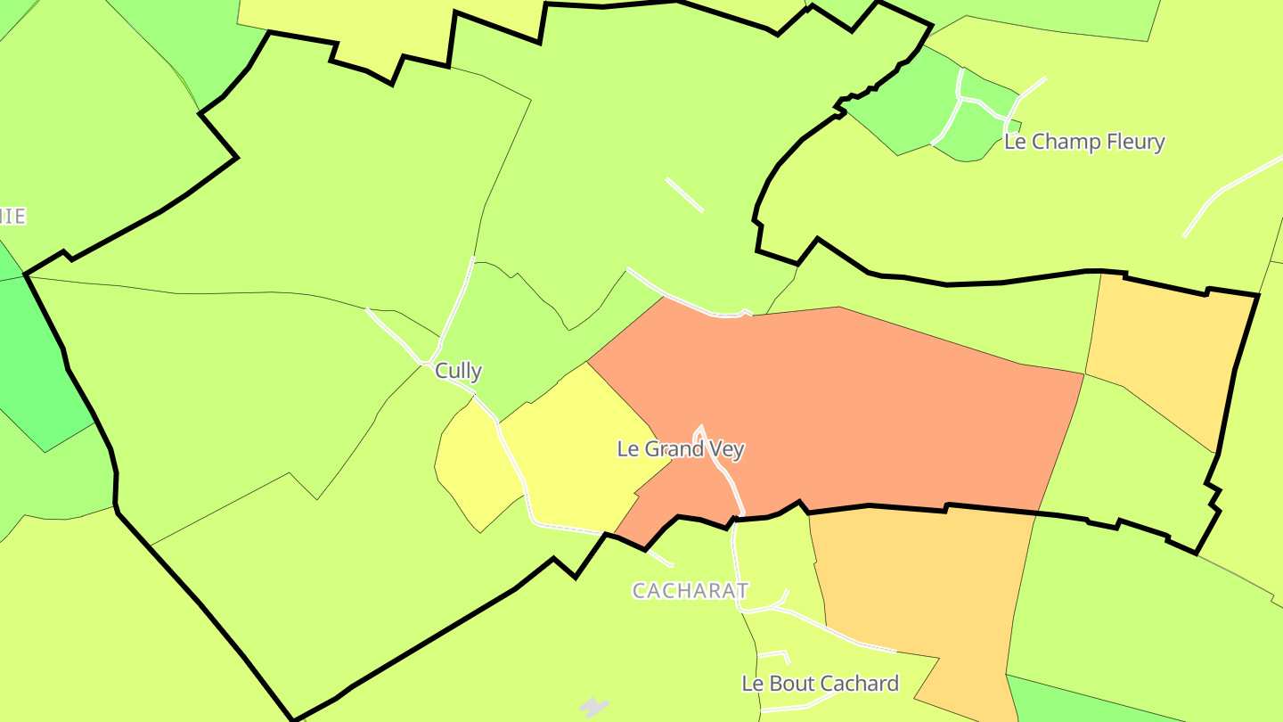 Carte des prix de l'immobilier Cully