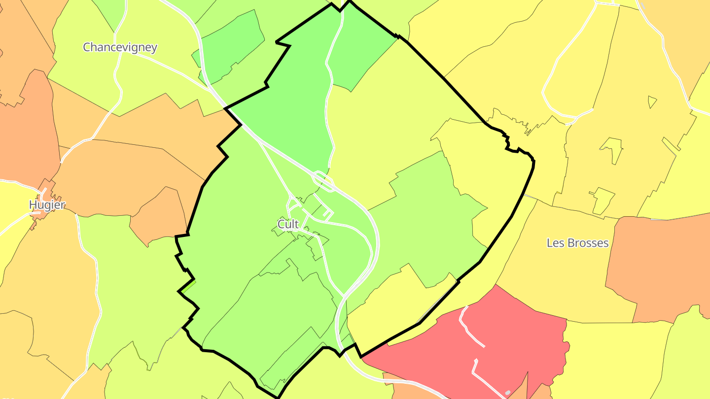 Carte des prix de l'immobilier Cult