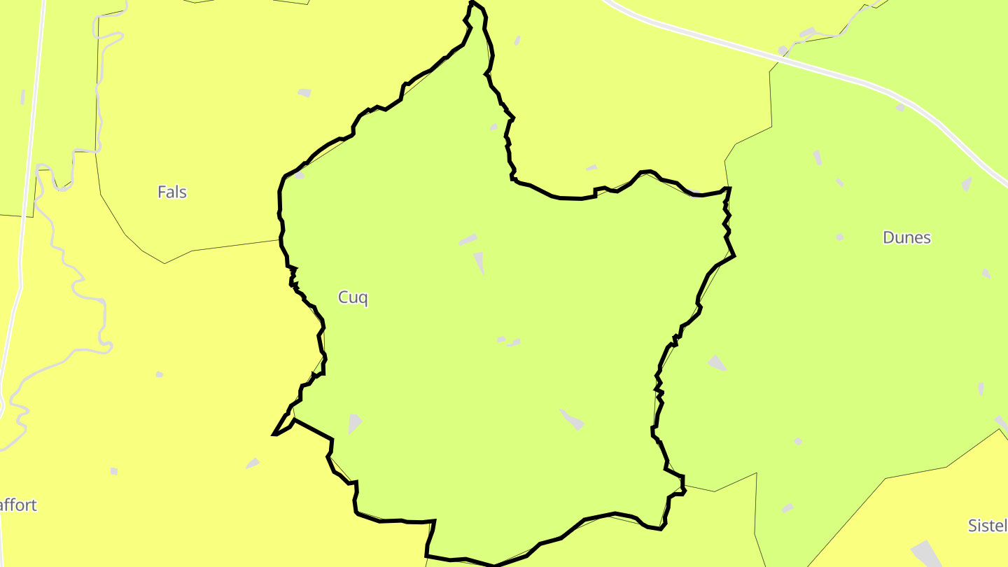 Carte des prix de l'immobilier Cuq