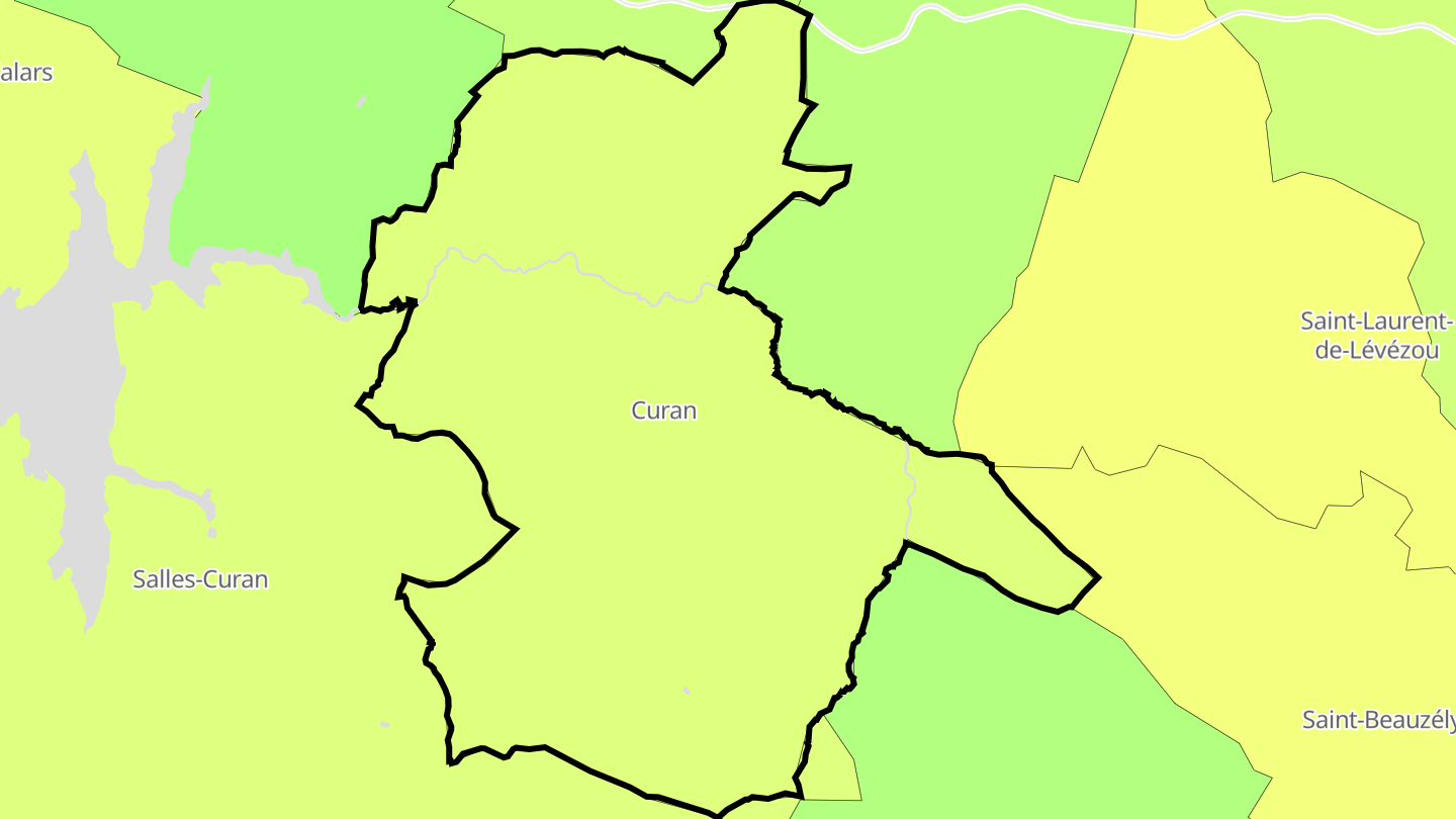 Carte des prix de l'immobilier Curan