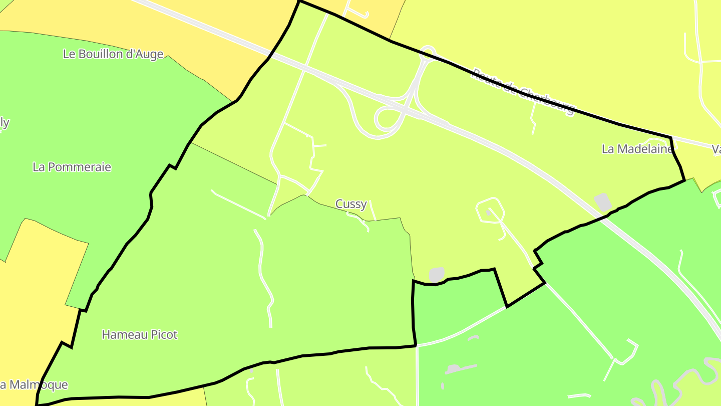 Carte des prix de l'immobilier Cussy