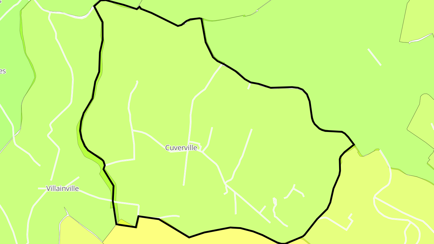 Carte des prix de l'immobilier Cuverville