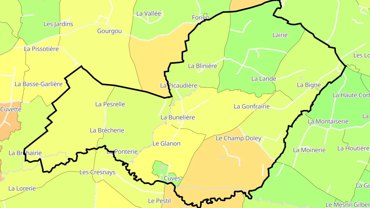 Carte des prix de l'immobilier Cuves