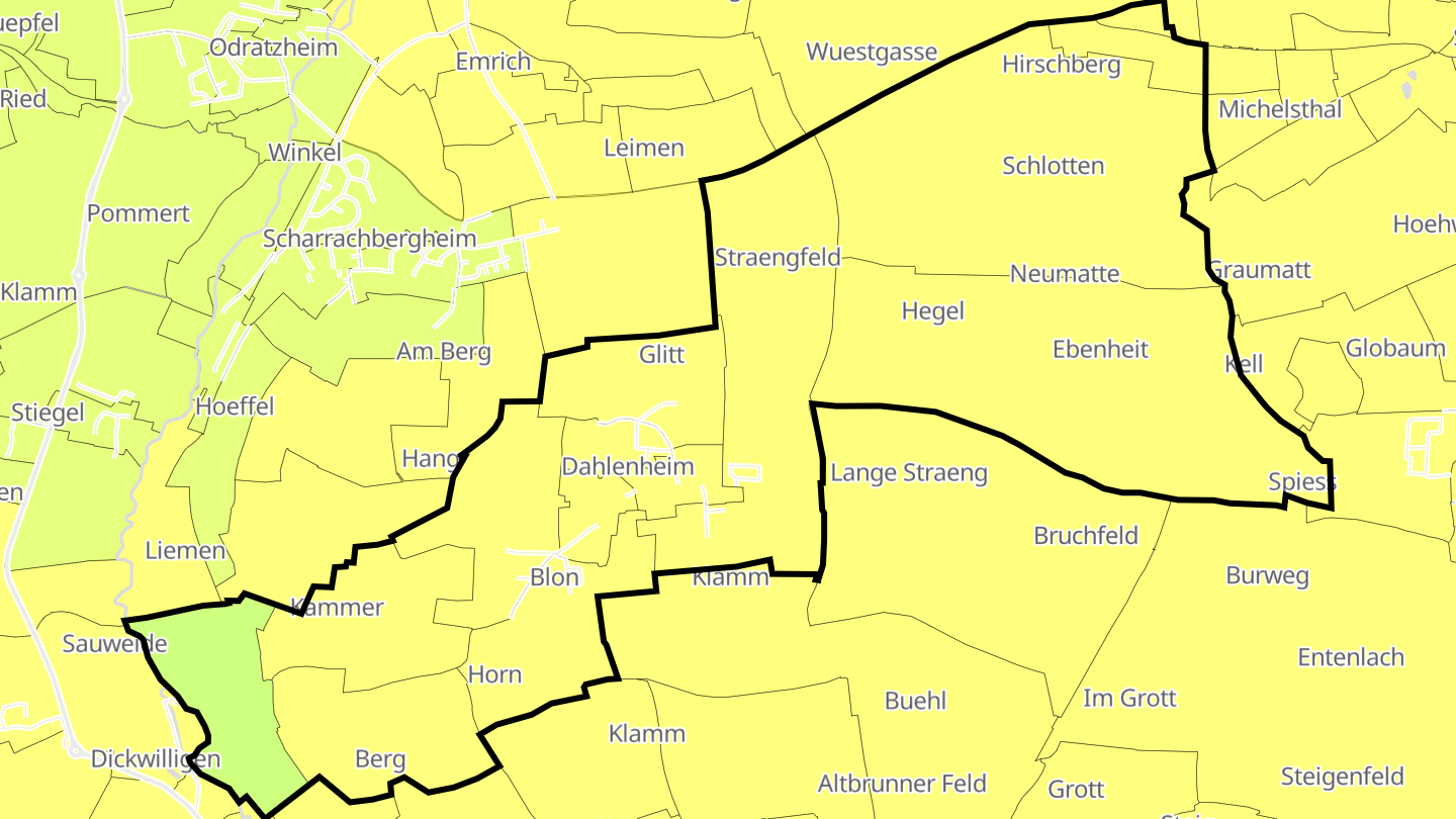 Carte des prix de l'immobilier Dahlenheim