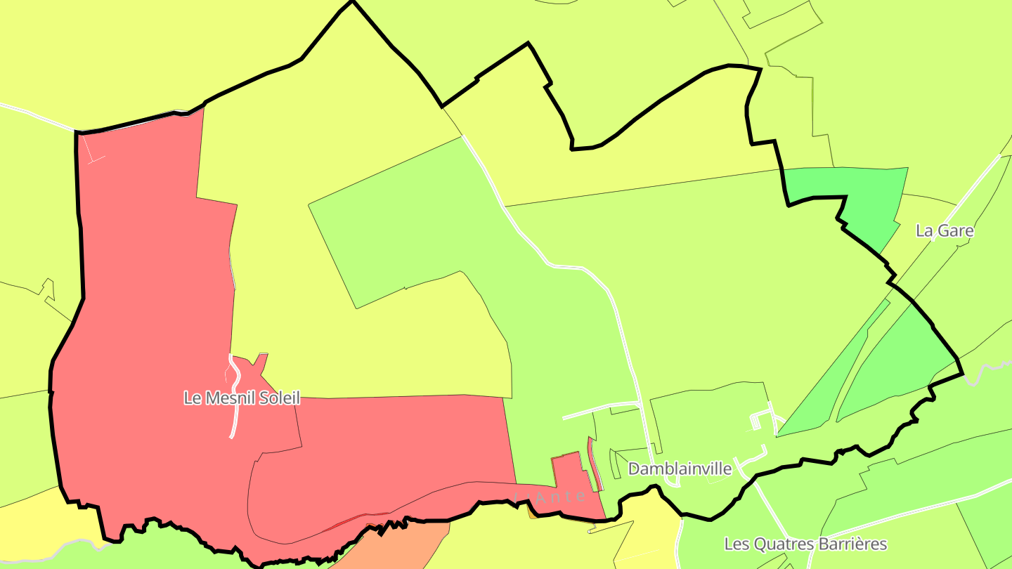 Carte des prix de l'immobilier Damblainville