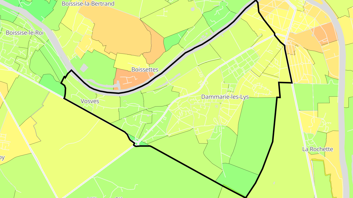 Carte des prix de l'immobilier Dammarie-les-Lys