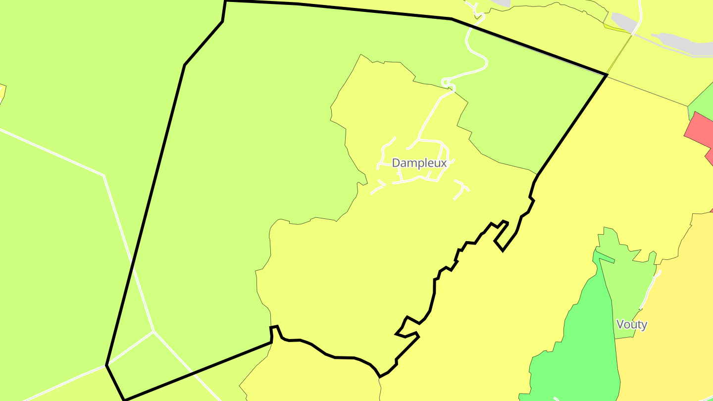 Carte des prix de l'immobilier Dampleux
