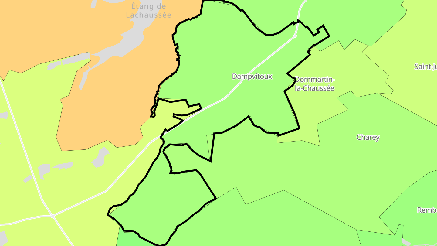 Carte des prix de l'immobilier Dampvitoux