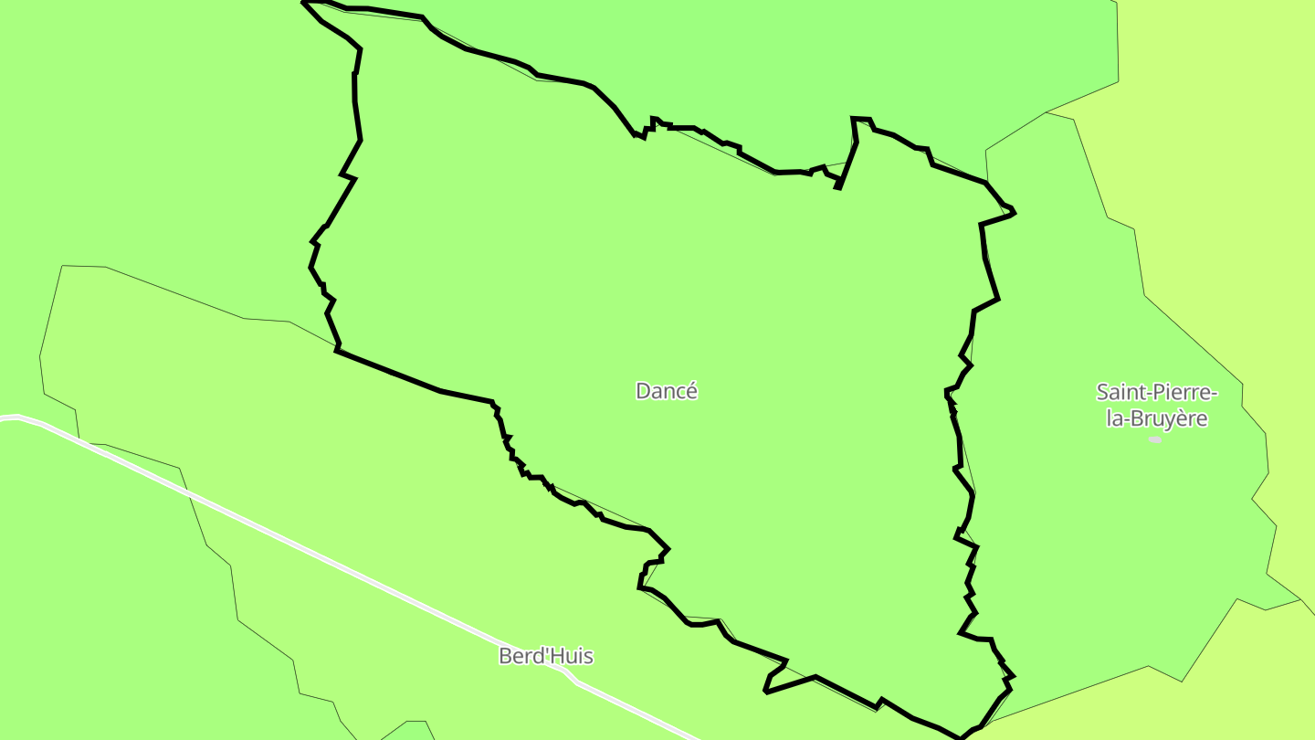 Carte des prix de l'immobilier Dancé