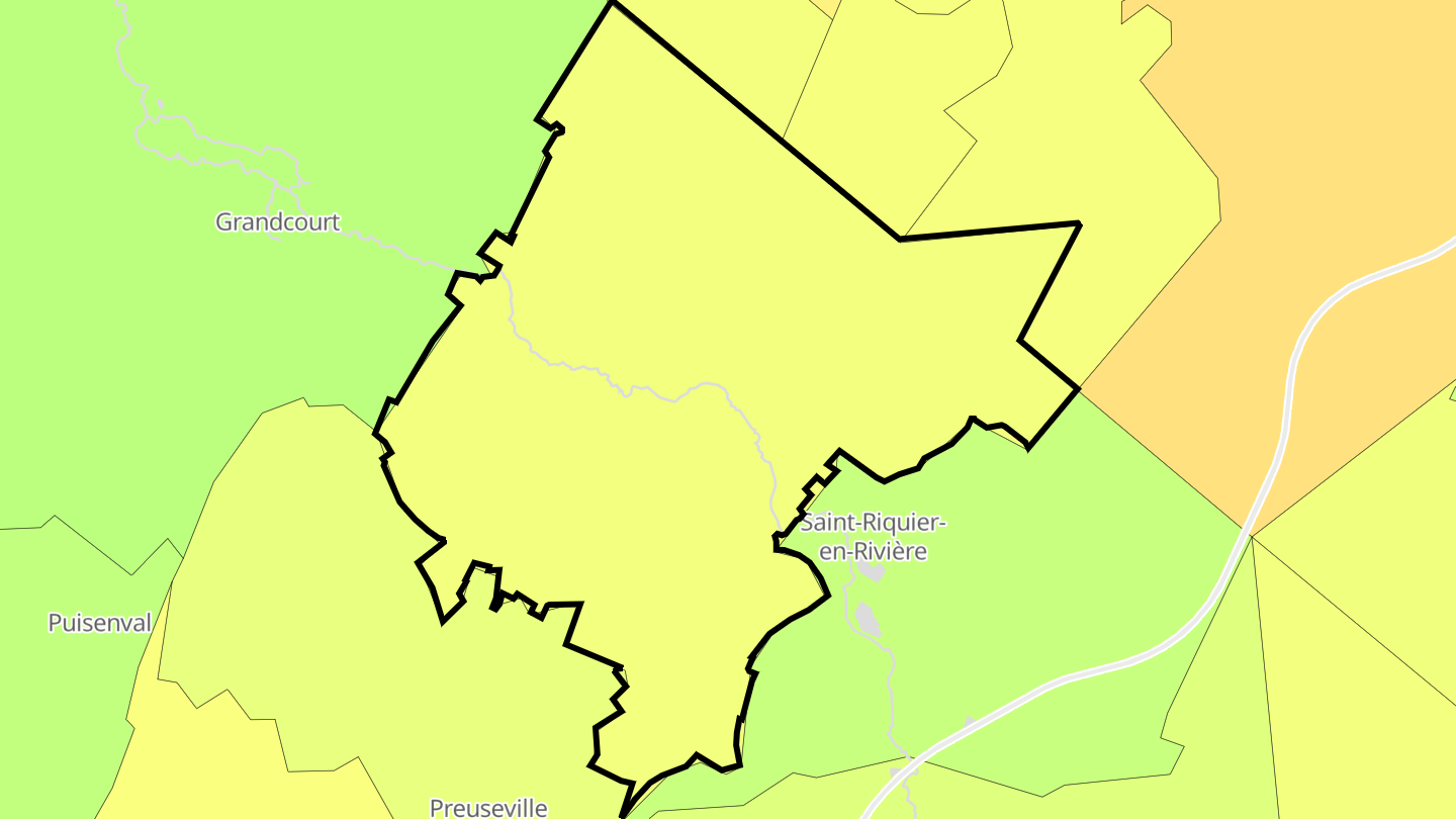 Carte des prix de l'immobilier Dancourt