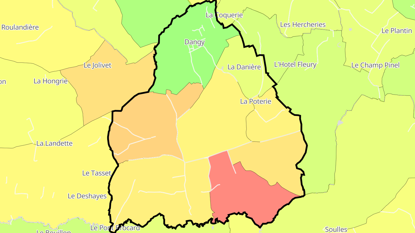 Carte des prix de l'immobilier Dangy