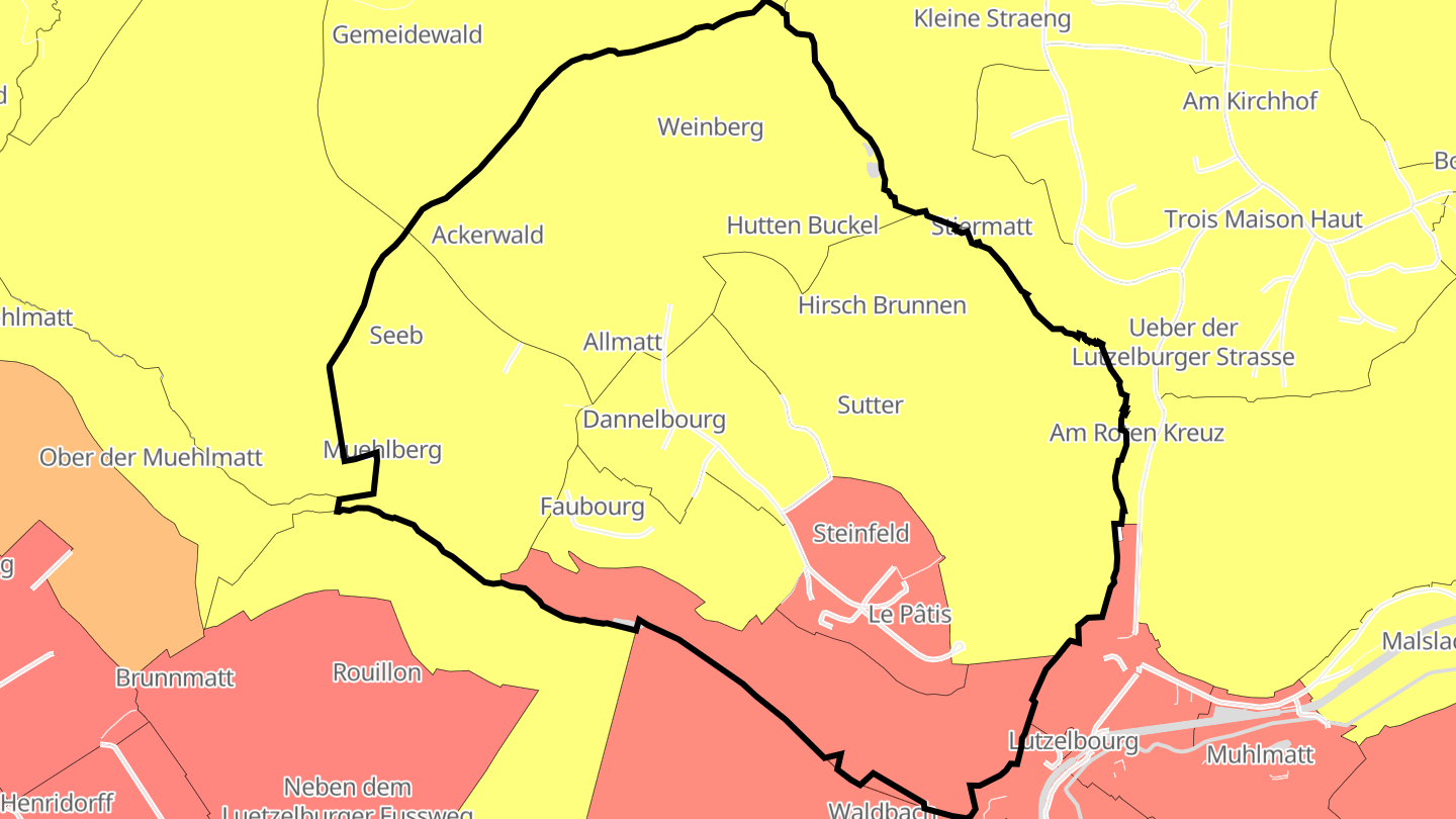 Carte des prix de l'immobilier Dannelbourg