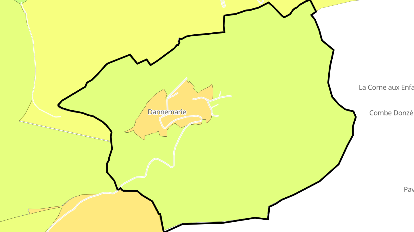 Carte des prix de l'immobilier Dannemarie