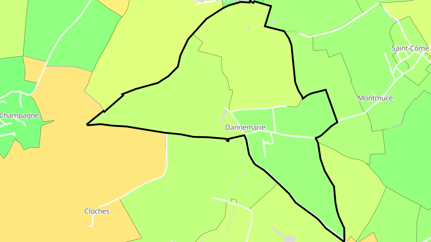 Carte des prix de l'immobilier Dannemarie