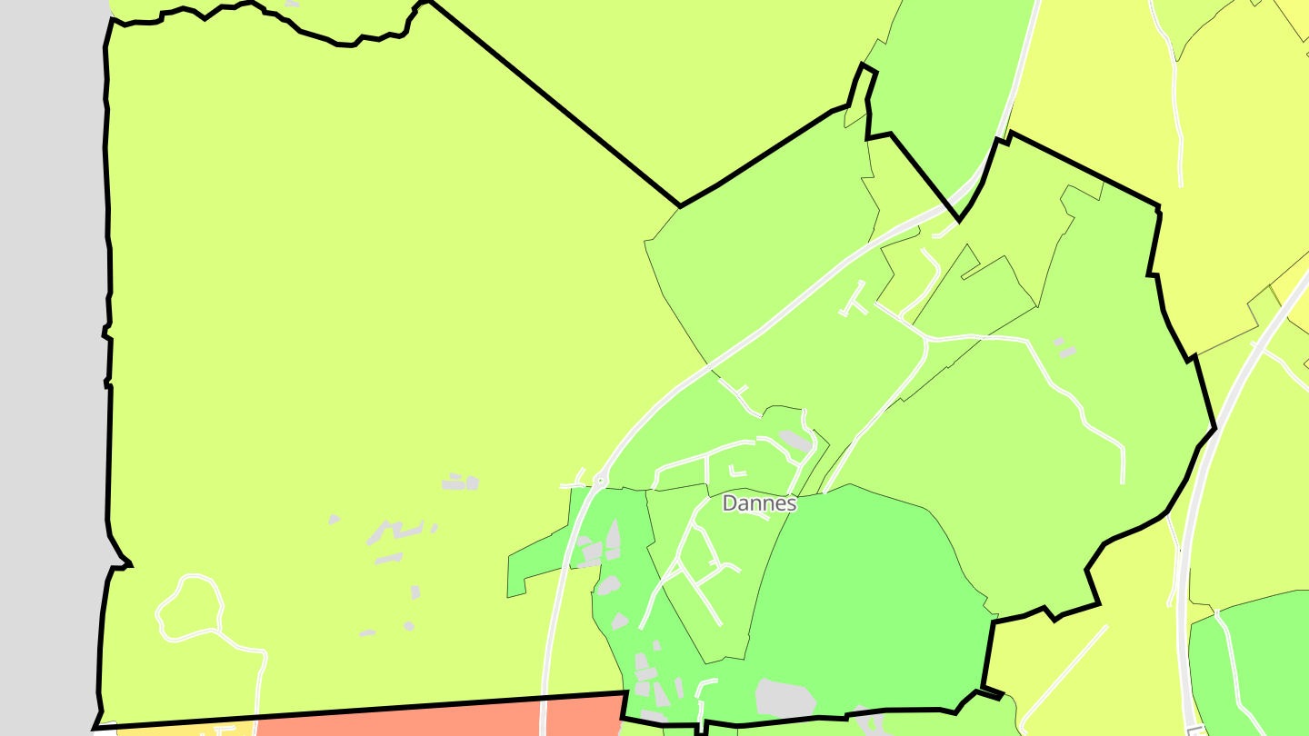 Carte des prix de l'immobilier Dannes