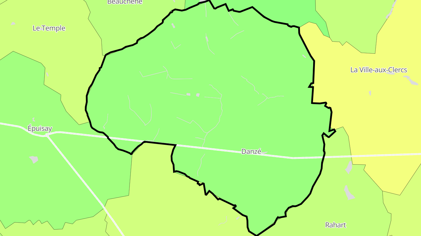 Carte des prix de l'immobilier Danzé