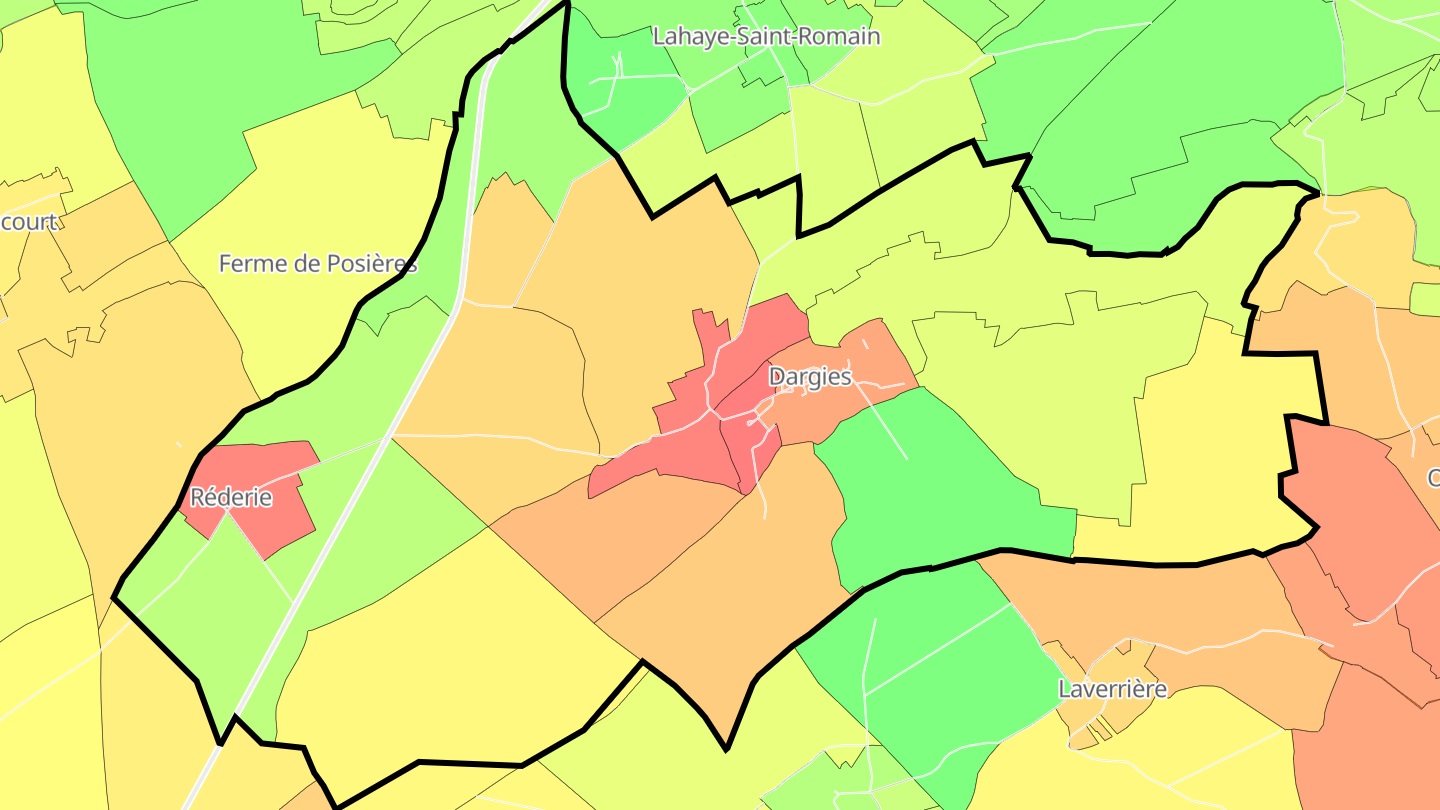 Carte des prix de l'immobilier Dargies
