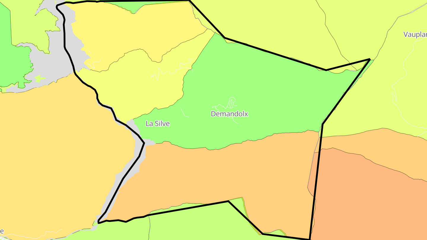 Carte des prix de l'immobilier Demandolx