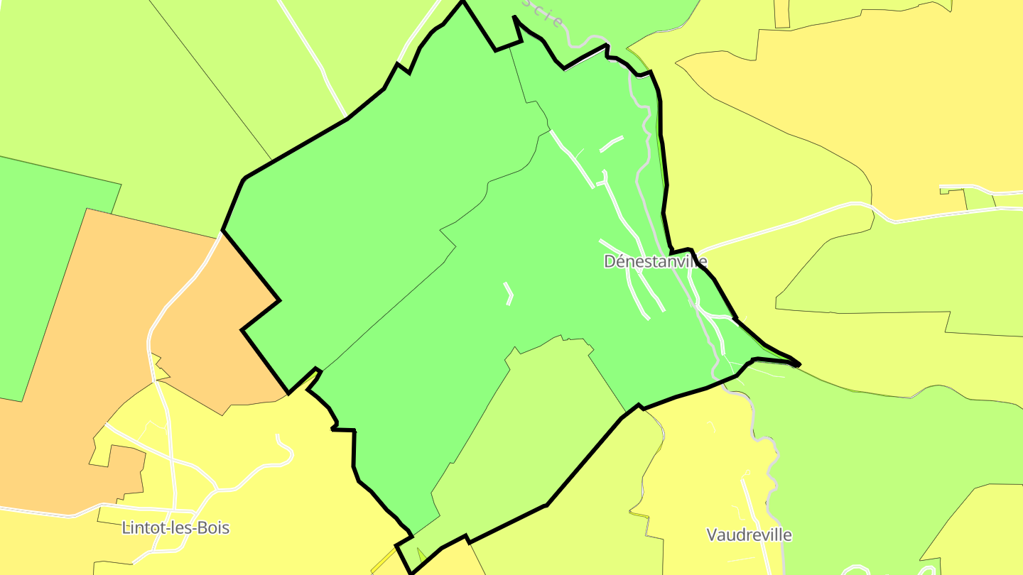 Carte des prix de l'immobilier Dénestanville